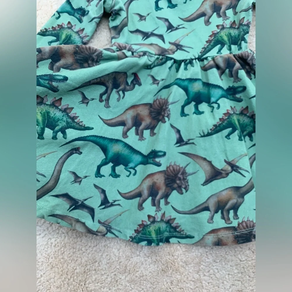 Rags Size 2T Dinosaur Print Swing Dress